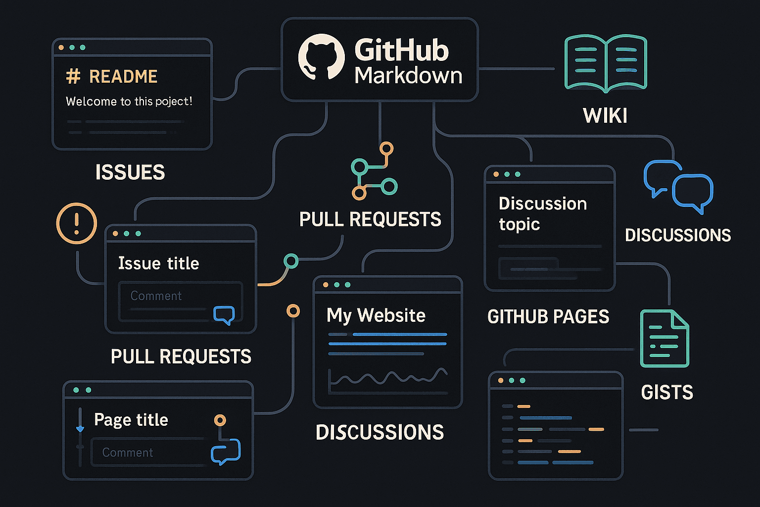 GitHub 工作流集成图