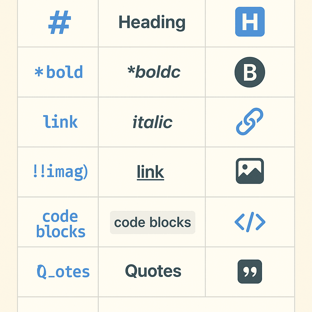 Markdown Syntax Visual
